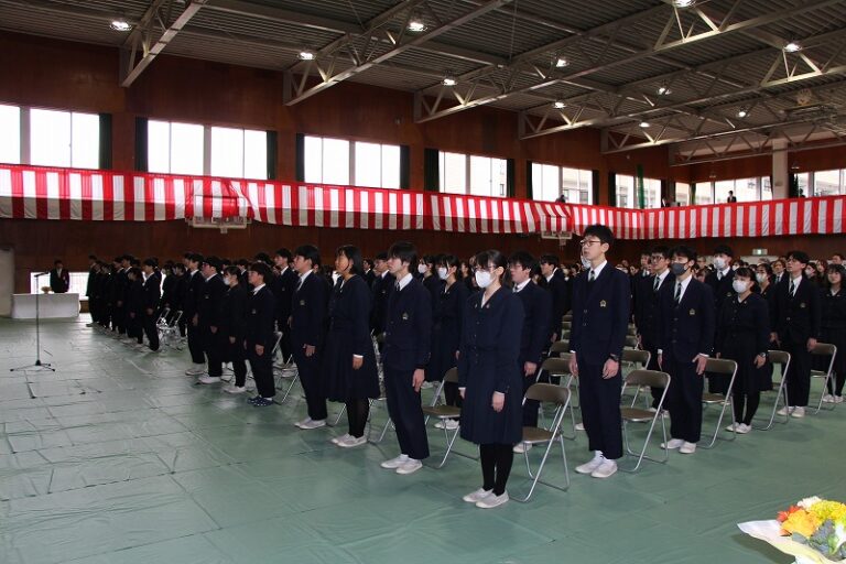 令和6年度中学校卒業式